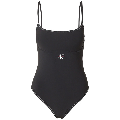 Calvin Klein Γυναικείο ολόσωμο μαγιό Scoop Neck Swimsuit - CK Monogram